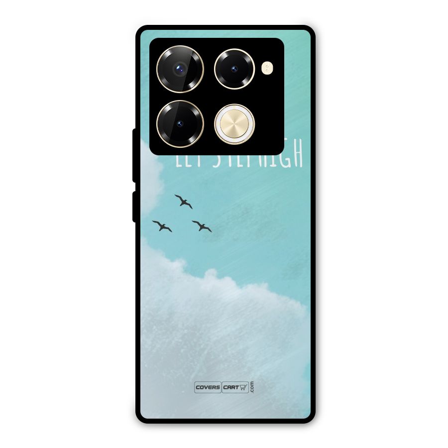 Lets Fly High Metal Back Case for Infinix Note 40 Pro
