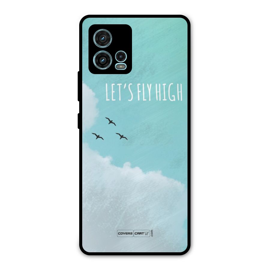 Lets Fly High Metal Back Case for Moto G72