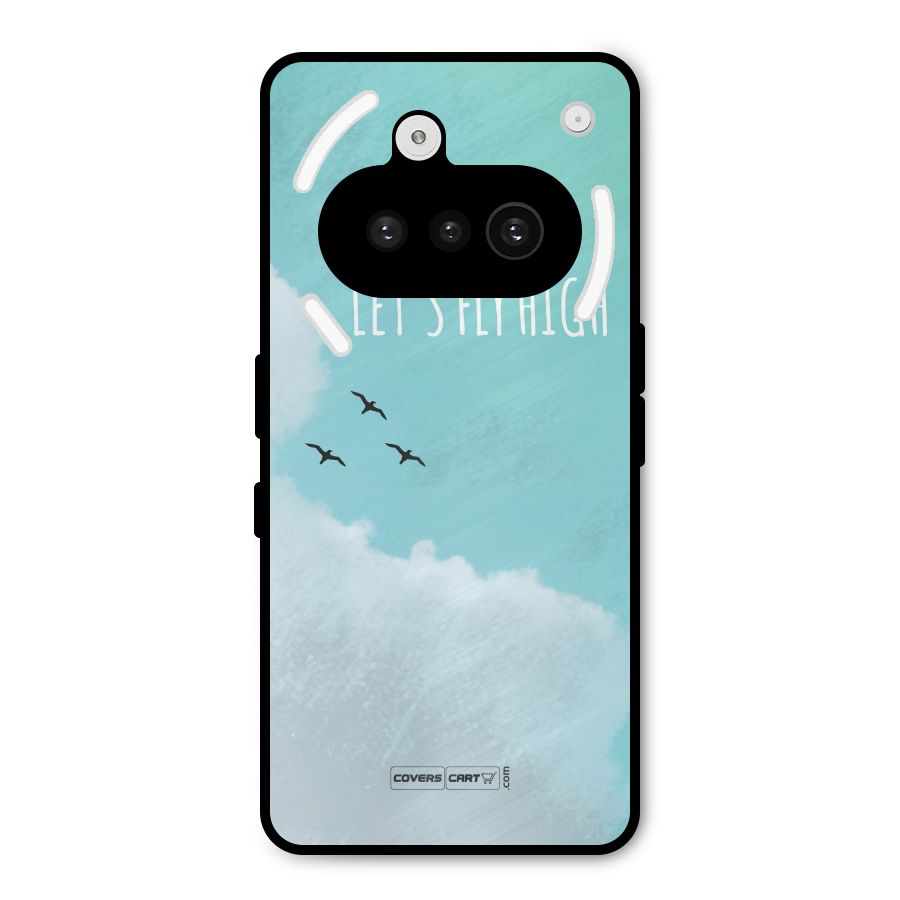 Lets Fly High Metal Back Case for Nothing Phone 3a