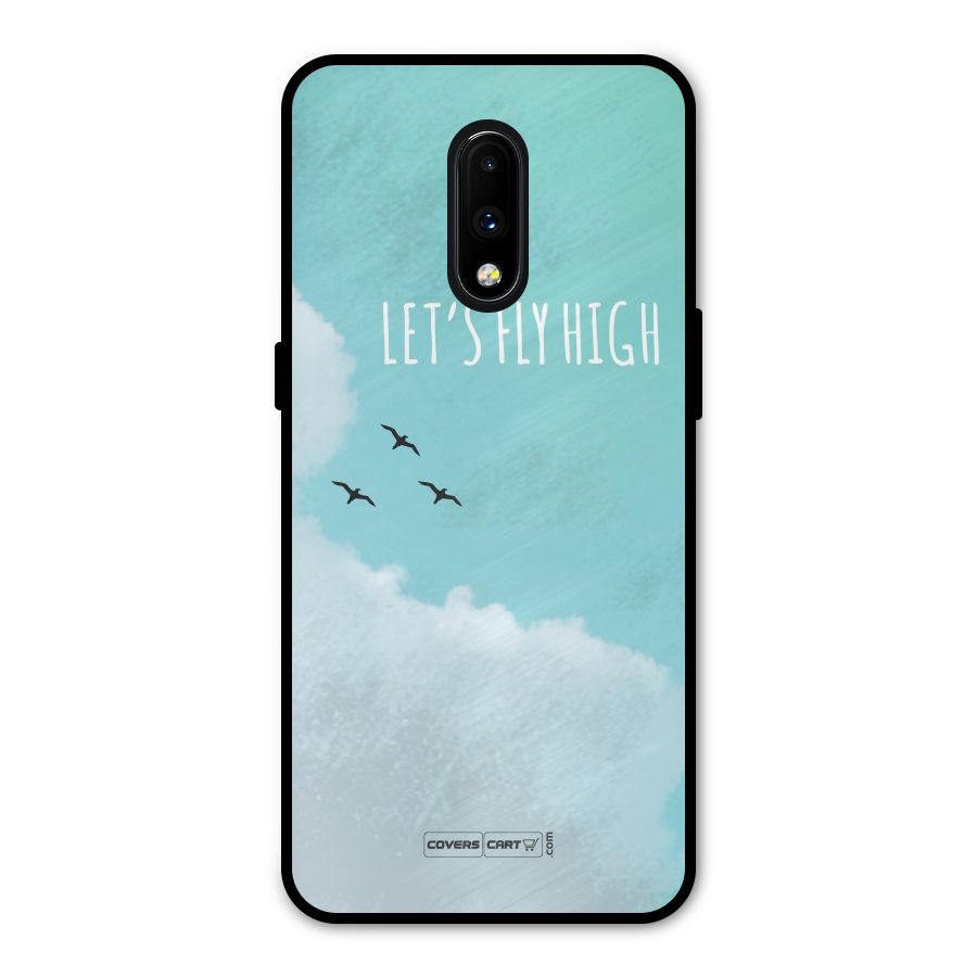 Lets Fly High Metal Back Case for OnePlus 7