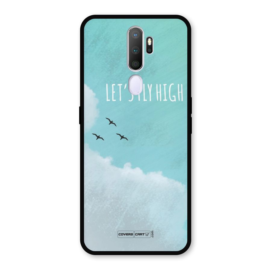 Lets Fly High Metal Back Case for Oppo A9 (2020)