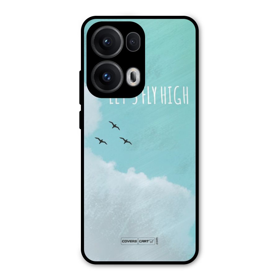 Lets Fly High Metal Back Case for Oppo Reno13 Pro