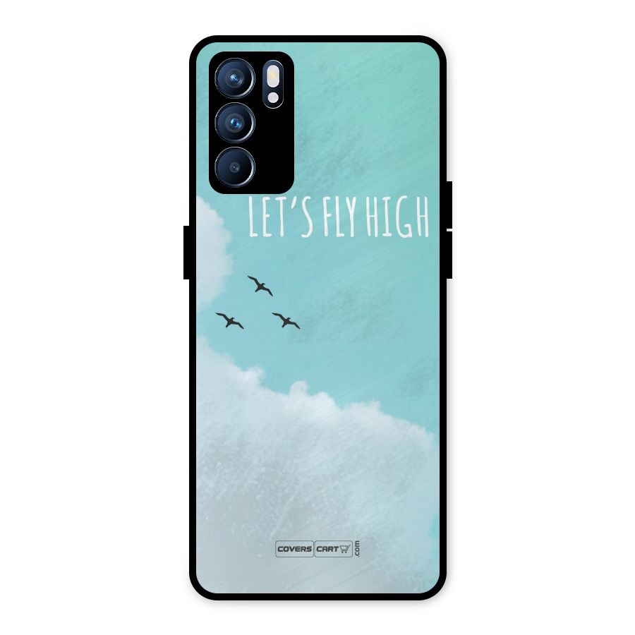 Lets Fly High Metal Back Case for Oppo Reno6 5G