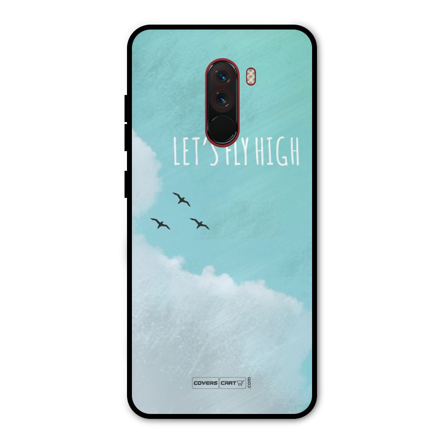 Lets Fly High Metal Back Case for Poco F1