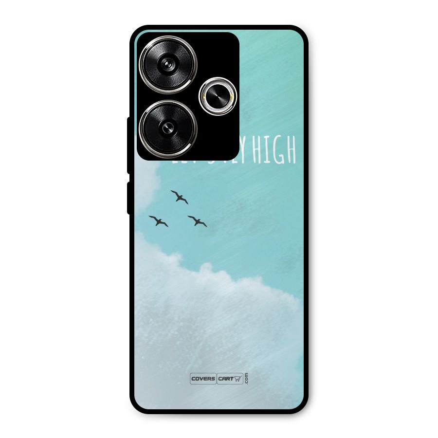 Lets Fly High Metal Back Case for Poco F6