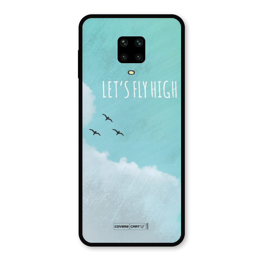 Lets Fly High Metal Back Case for Poco M2 Pro