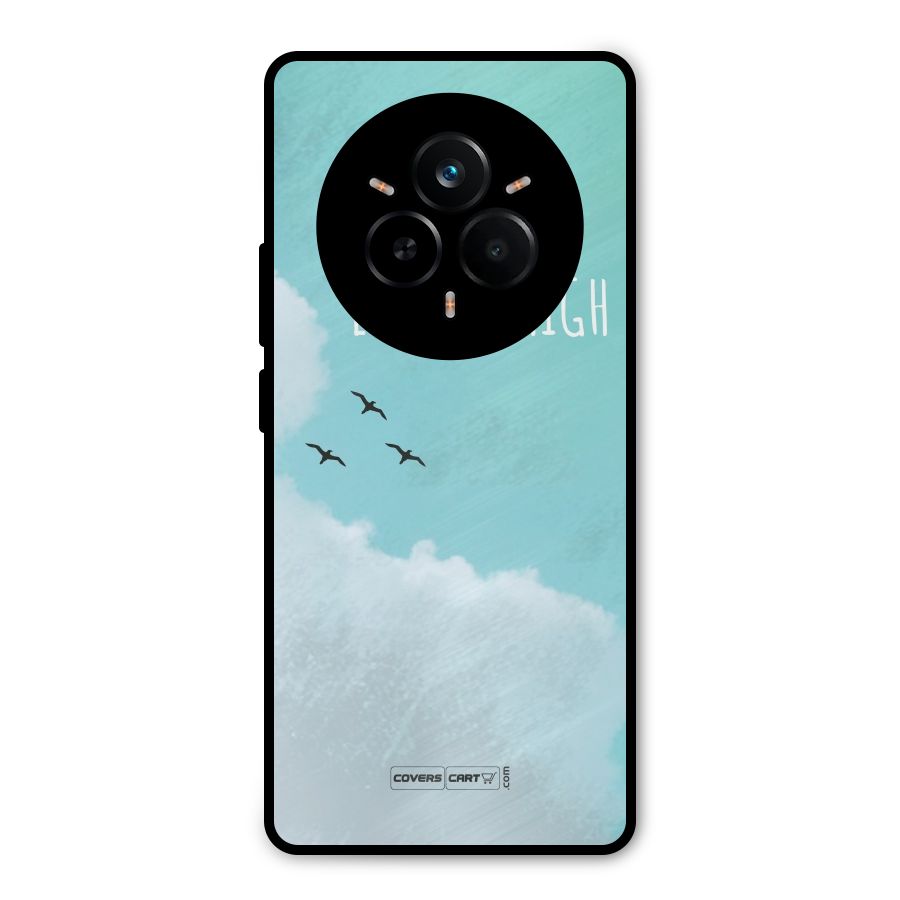 Lets Fly High Metal Back Case for Realme 14 Pro