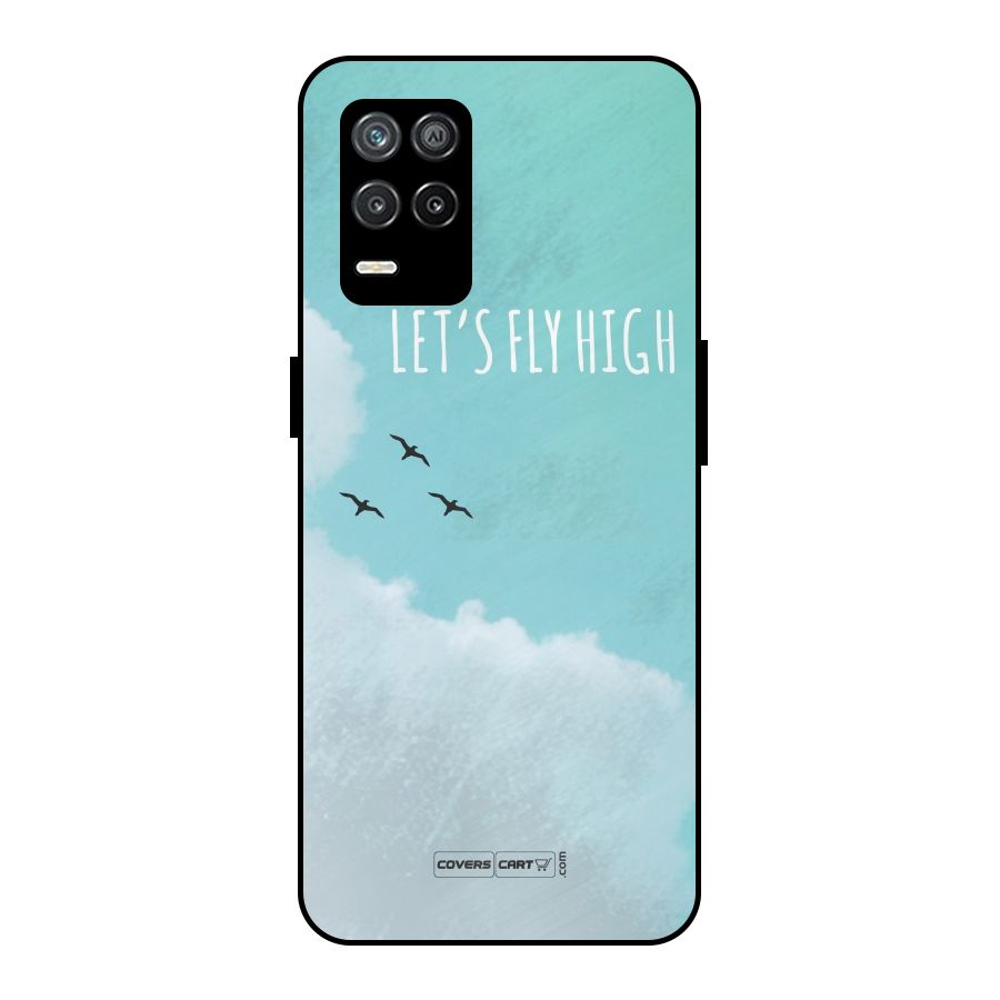 Lets Fly High Metal Back Case for Realme 8s 5G