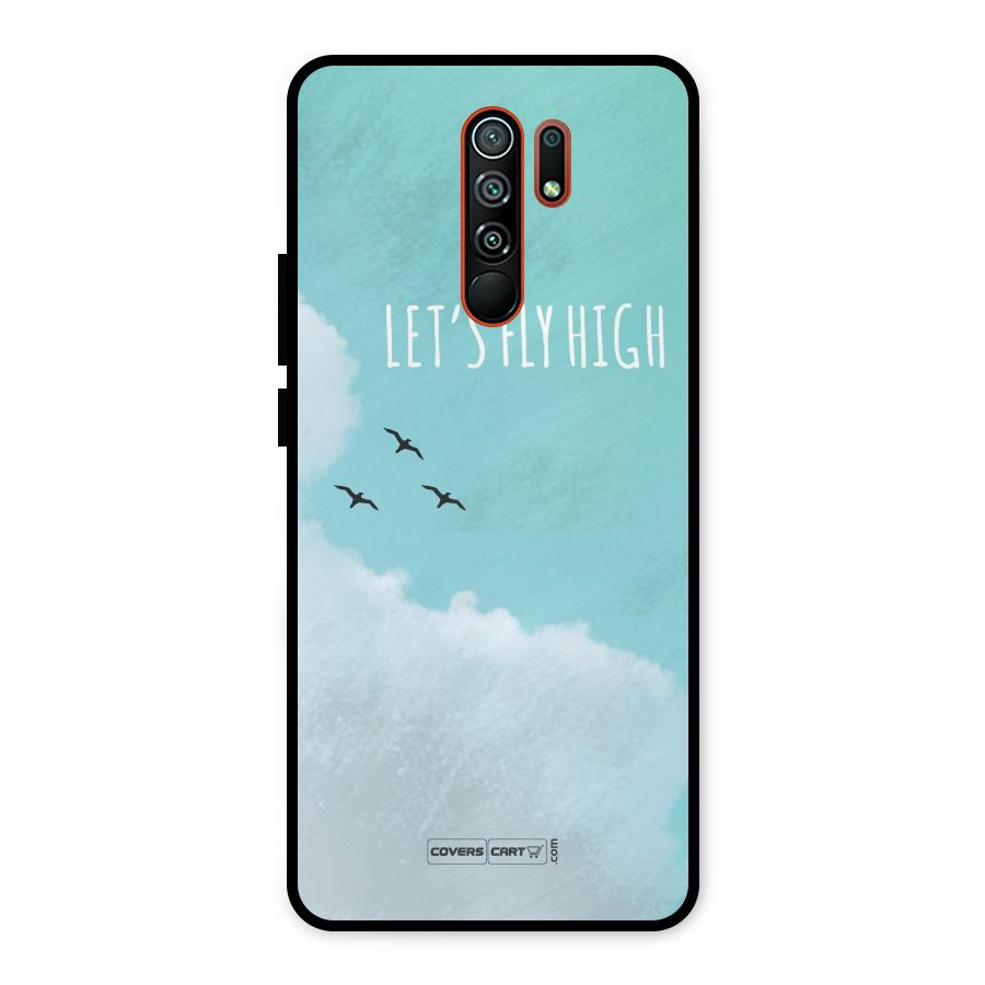 Lets Fly High Metal Back Case for Redmi 9 Prime
