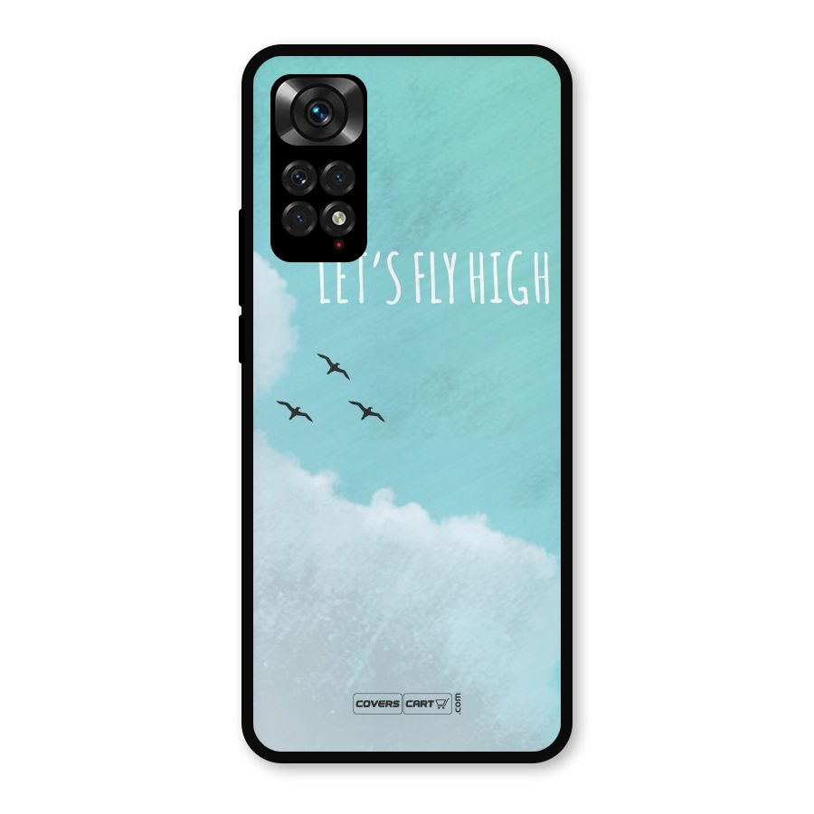 Lets Fly High Metal Back Case for Redmi Note 11