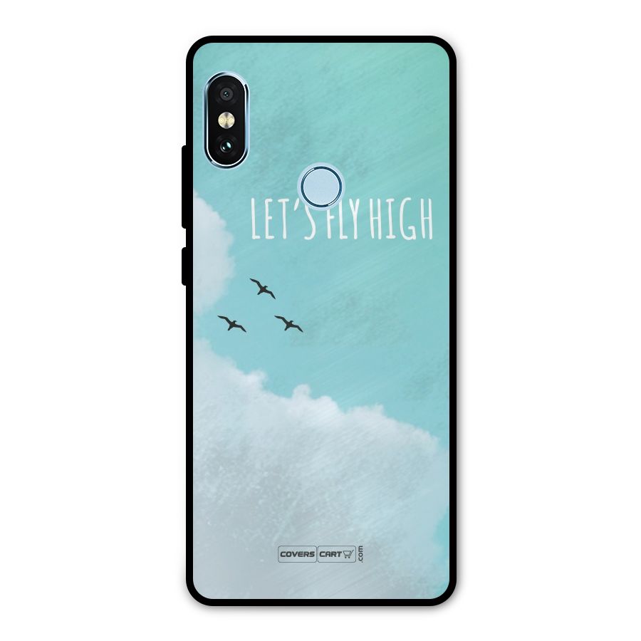 Lets Fly High Metal Back Case for Redmi Note 5 Pro
