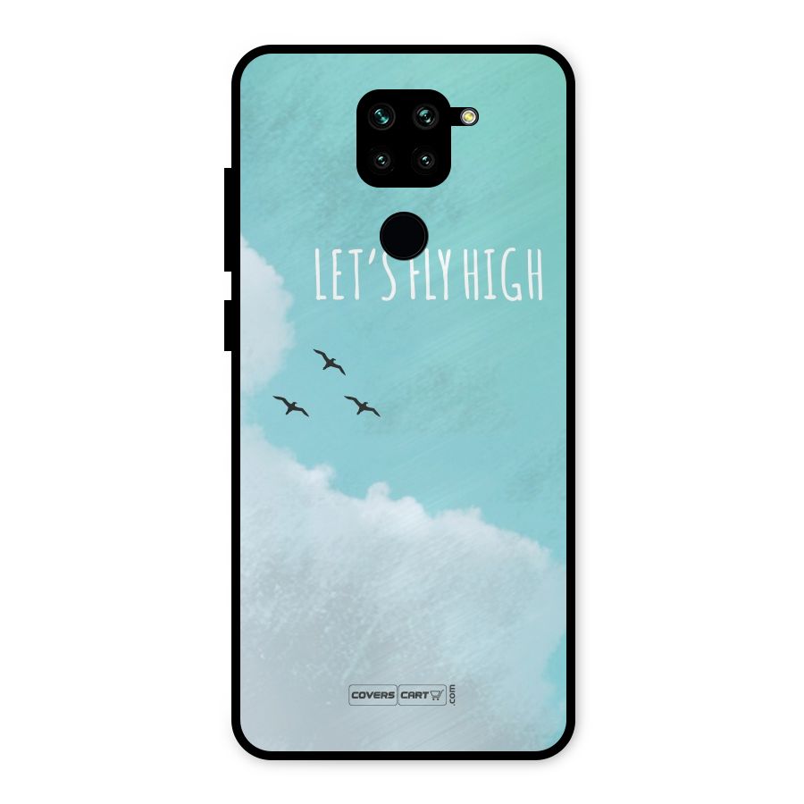 Lets Fly High Metal Back Case for Redmi Note 9