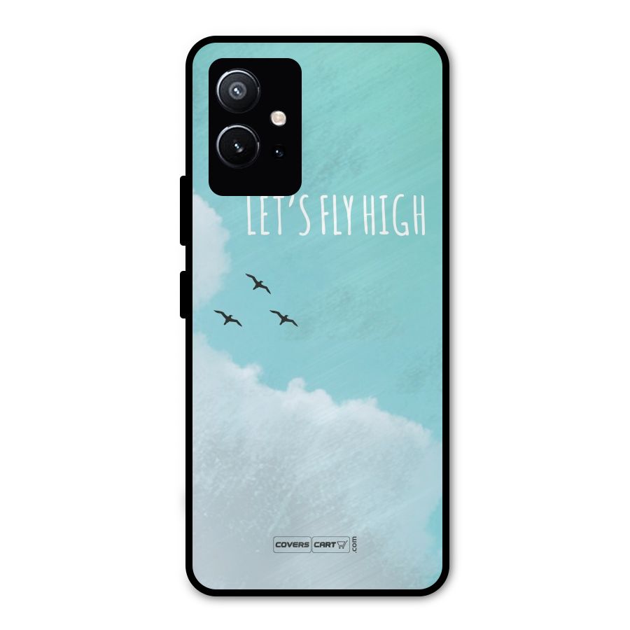 Lets Fly High Metal Back Case for Vivo T1 5G
