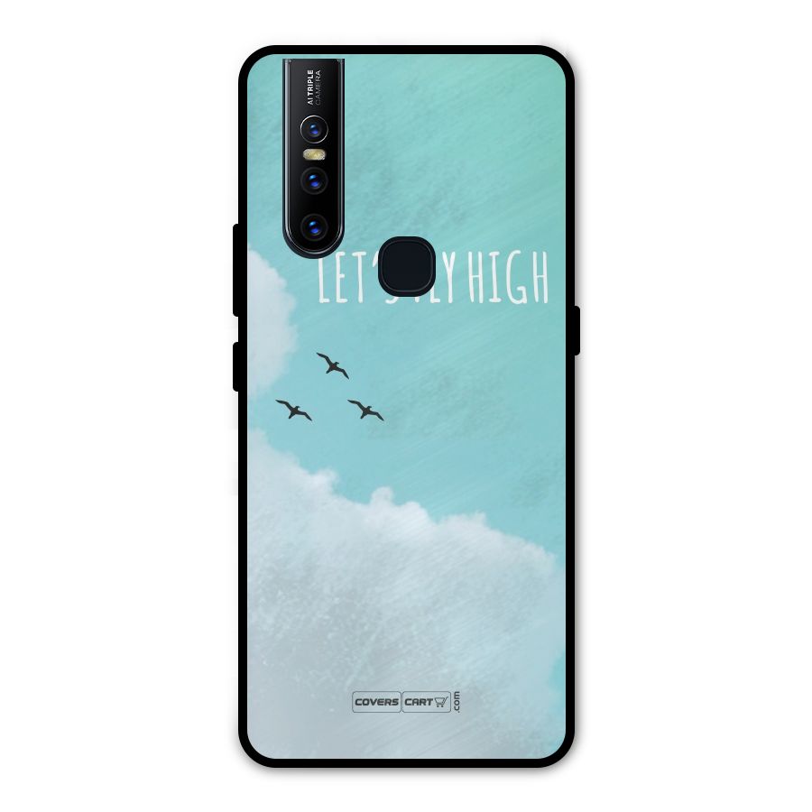 Lets Fly High Metal Back Case for Vivo V15