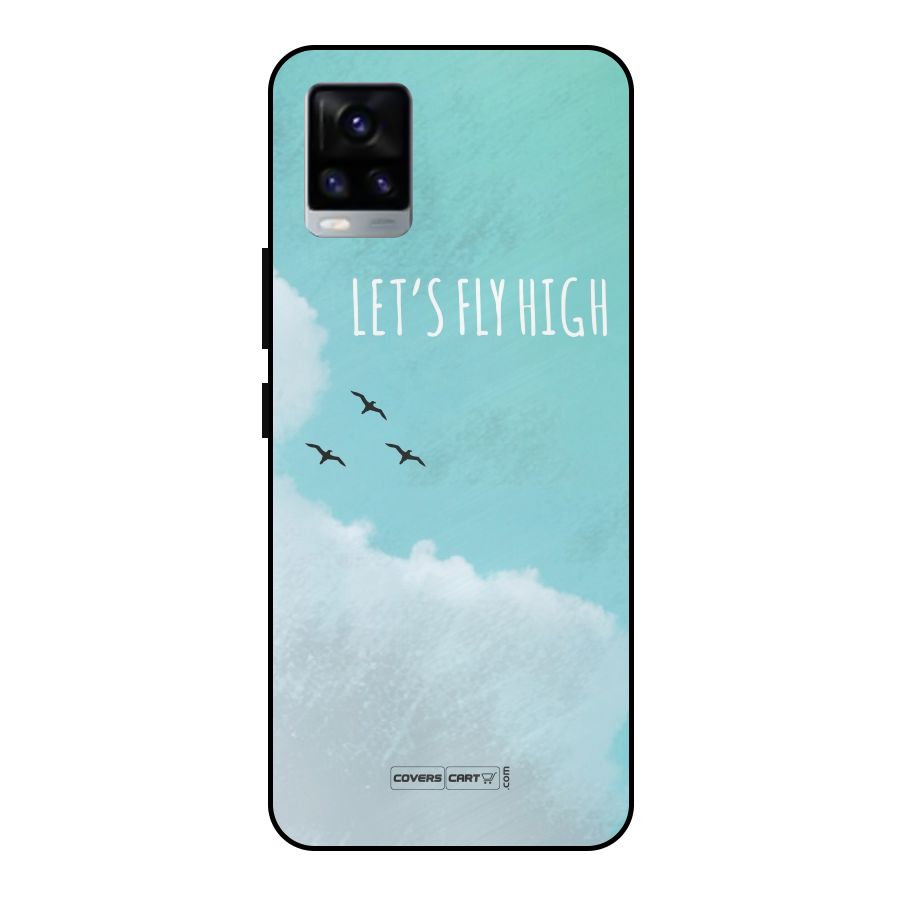 Lets Fly High Metal Back Case for Vivo V20 2021
