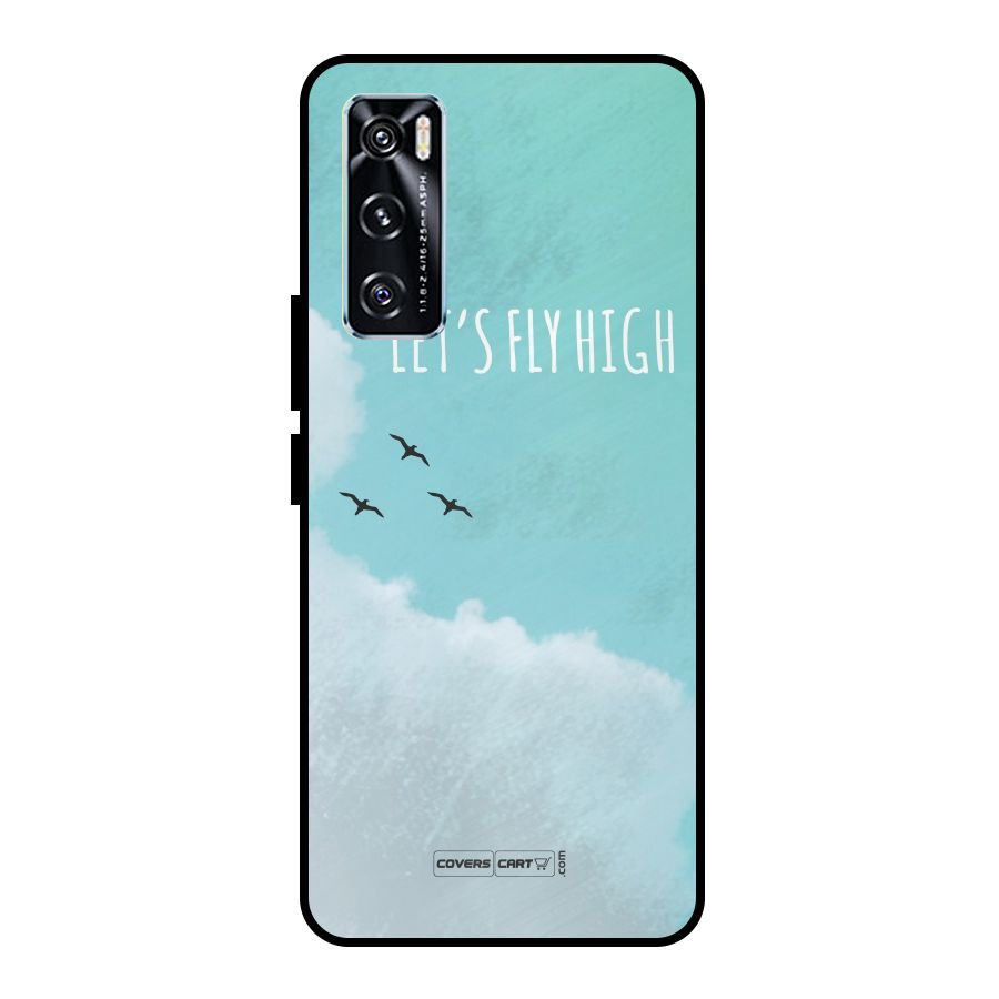 Lets Fly High Metal Back Case for Vivo V20 SE