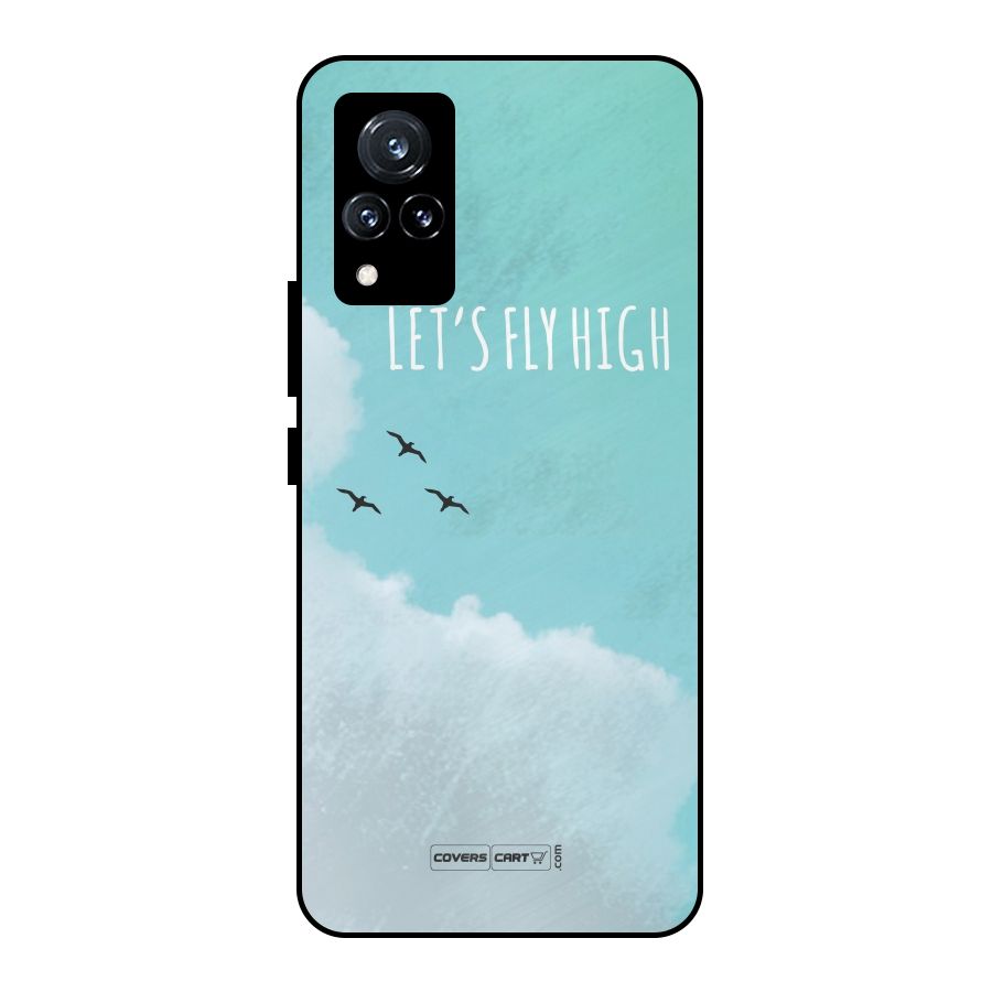 Lets Fly High Metal Back Case for Vivo V21 5G