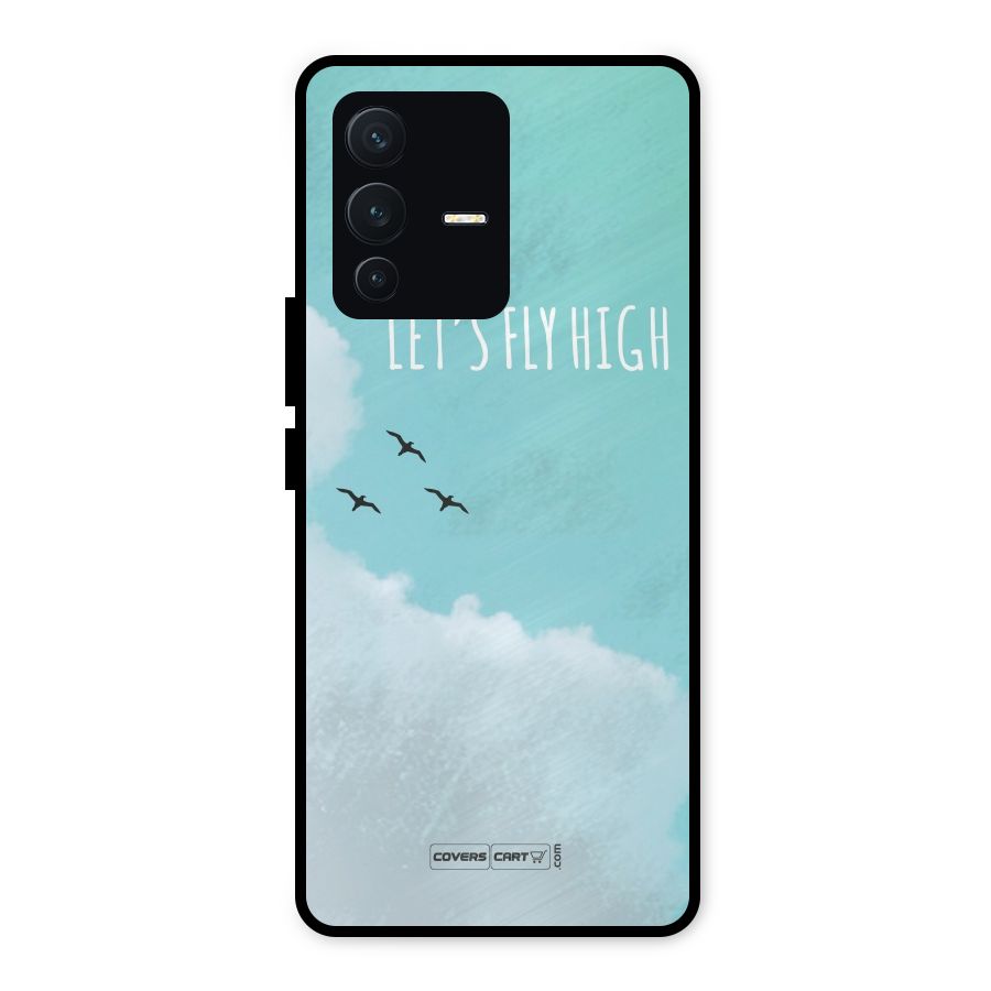 Lets Fly High Metal Back Case for Vivo V23 5G