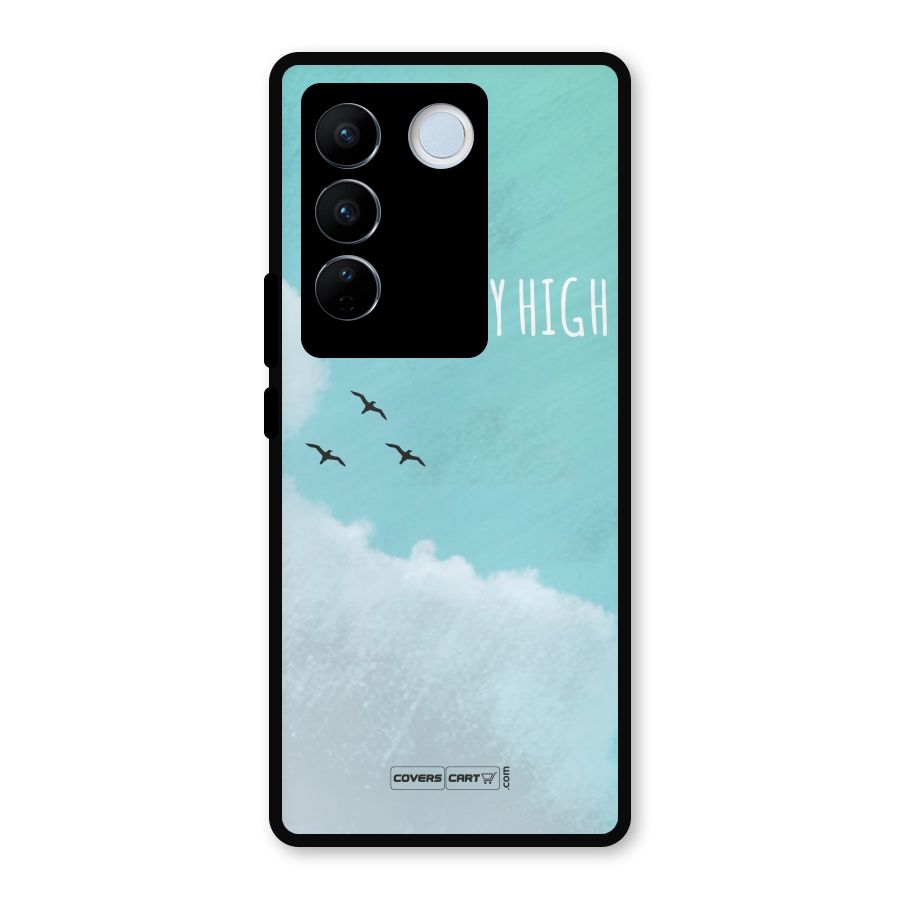 Lets Fly High Metal Back Case for Vivo V27