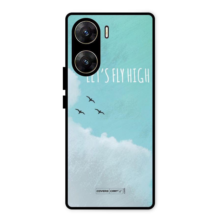 Lets Fly High Metal Back Case for Vivo V29e