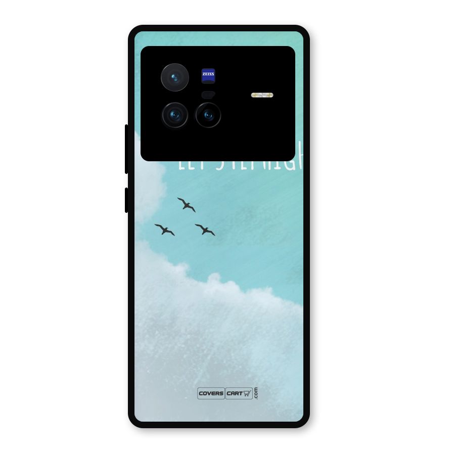 Lets Fly High Metal Back Case for Vivo X80