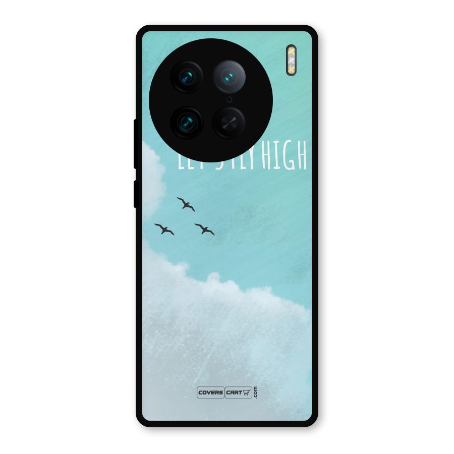 Lets Fly High Metal Back Case for Vivo X90 Pro