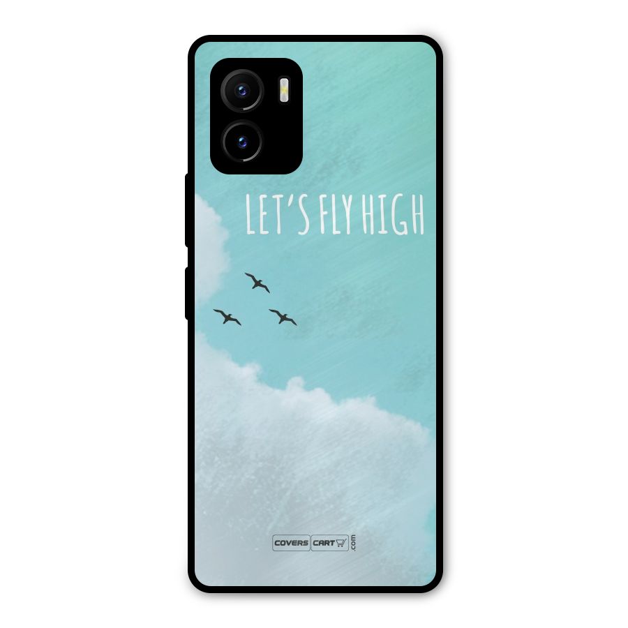 Lets Fly High Metal Back Case for Vivo Y15s