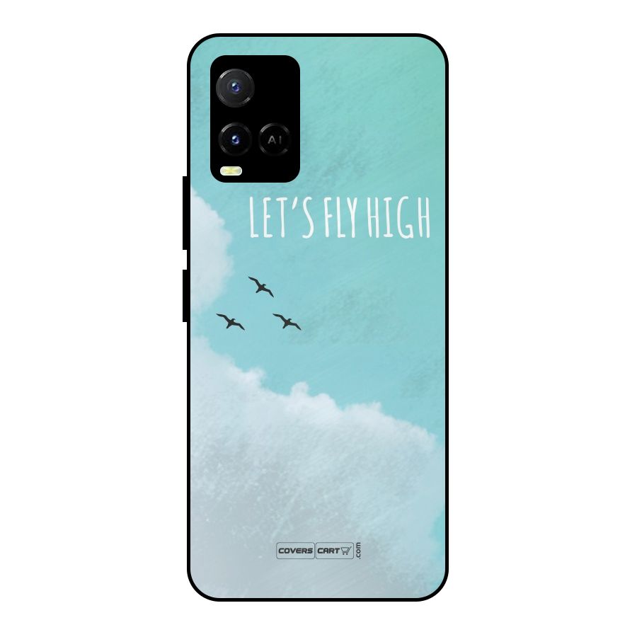 Lets Fly High Metal Back Case for Vivo Y21T
