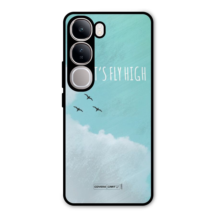 Lets Fly High Metal Back Case for Vivo Y300