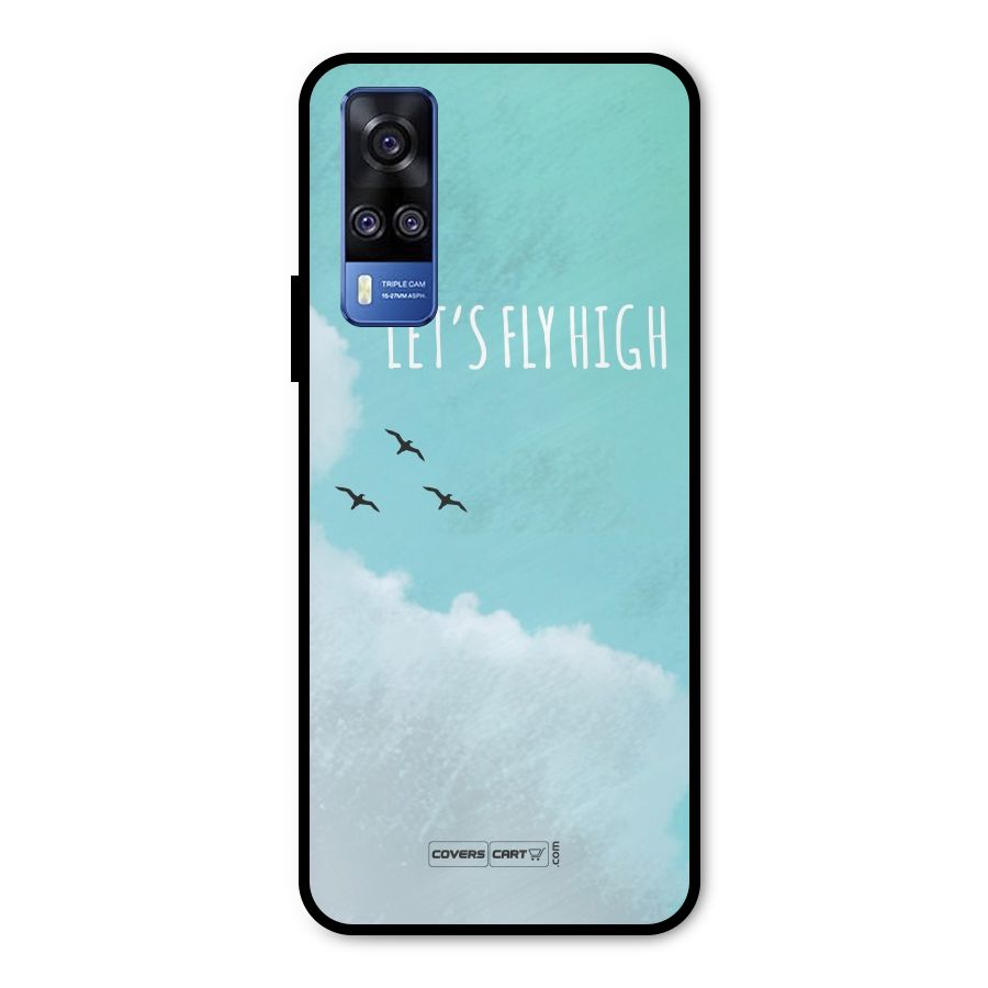 Lets Fly High Metal Back Case for Vivo Y51A