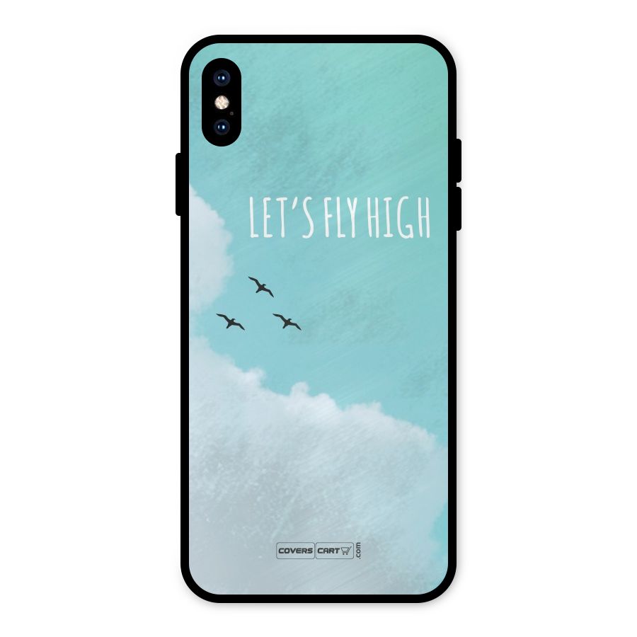 Lets Fly High Metal Back Case for iPhone XS Max