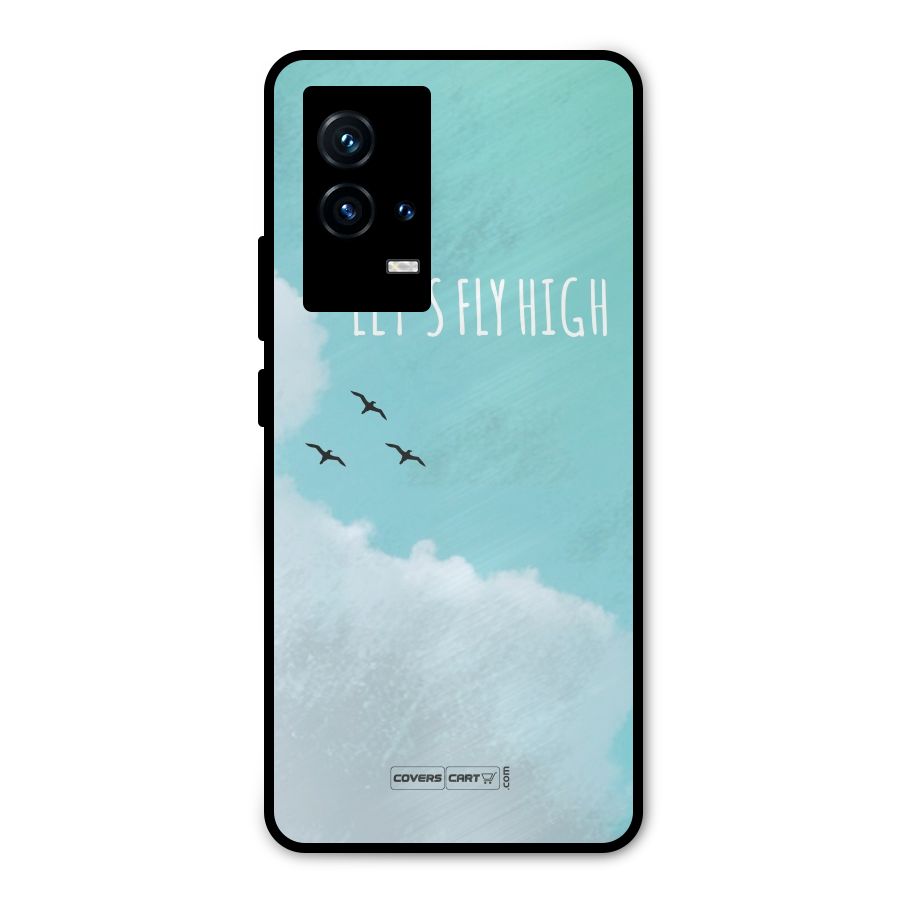 Lets Fly High Metal Back Case for iQOO 9 5G