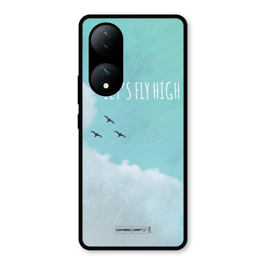 Lets Fly High Metal Back Case for iQOO Z7s
