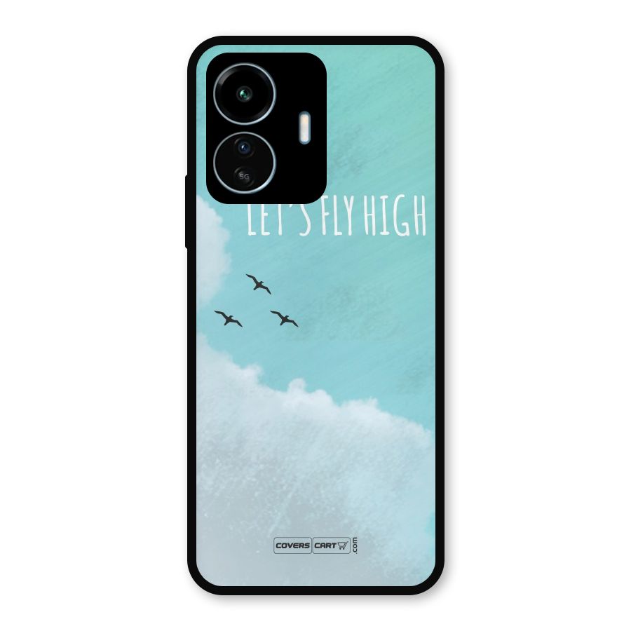Lets Fly High Metal Back Case for vivo iQOO Z6 Lite 5G