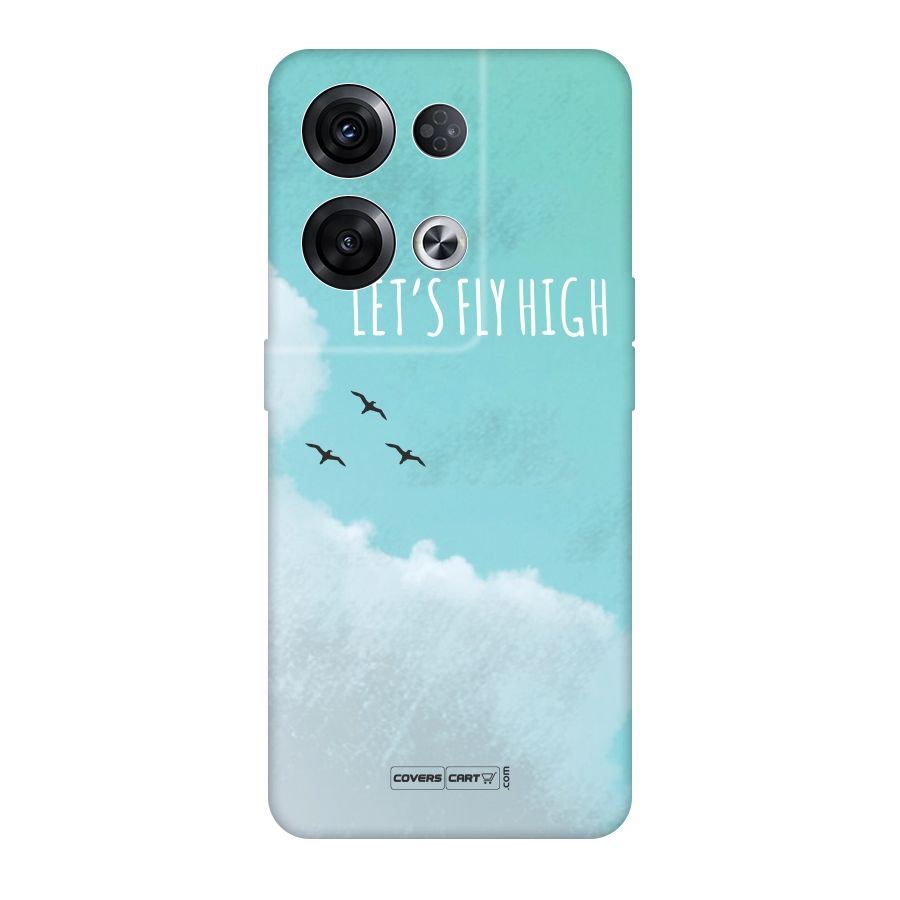 Lets Fly High Original Polycarbonate Back Case for Oppo Reno8 Pro 5G