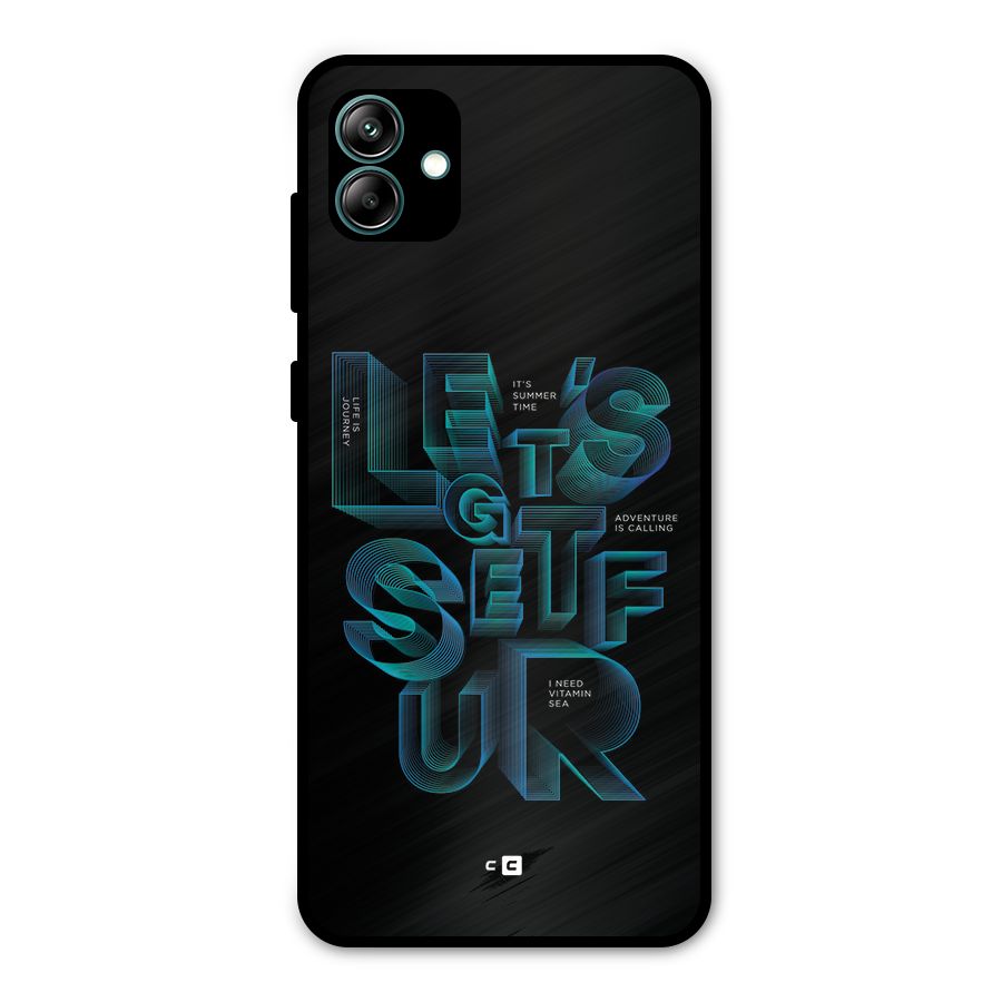 Lets Get Surf Metal Back Case for Galaxy A04