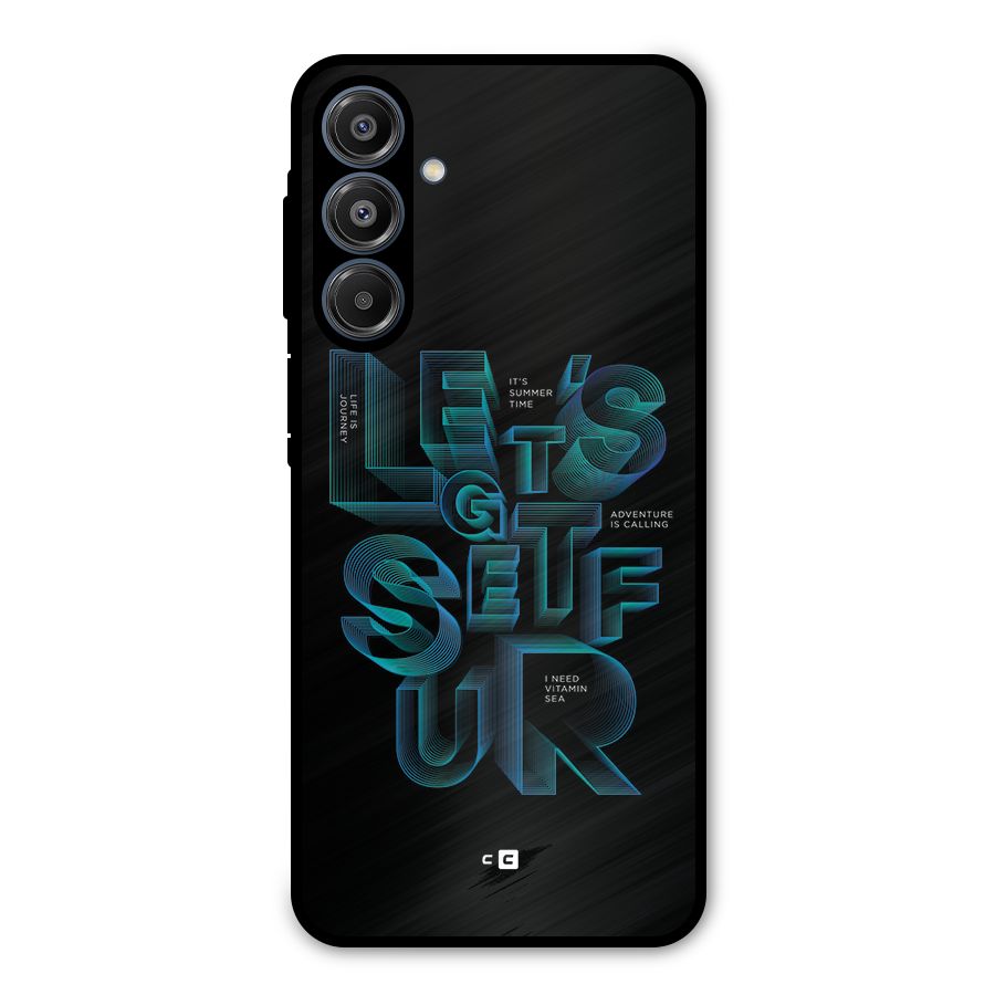 Lets Get Surf Metal Back Case for Galaxy A16 5G