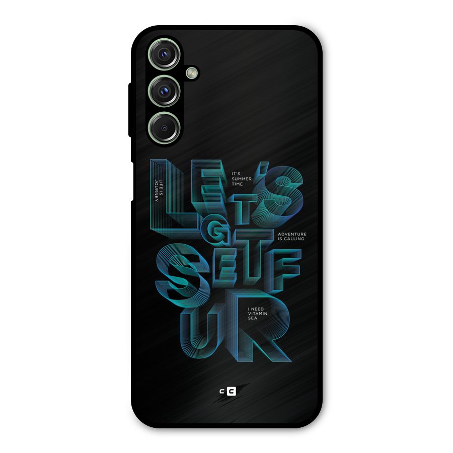 Lets Get Surf Metal Back Case for Galaxy M34