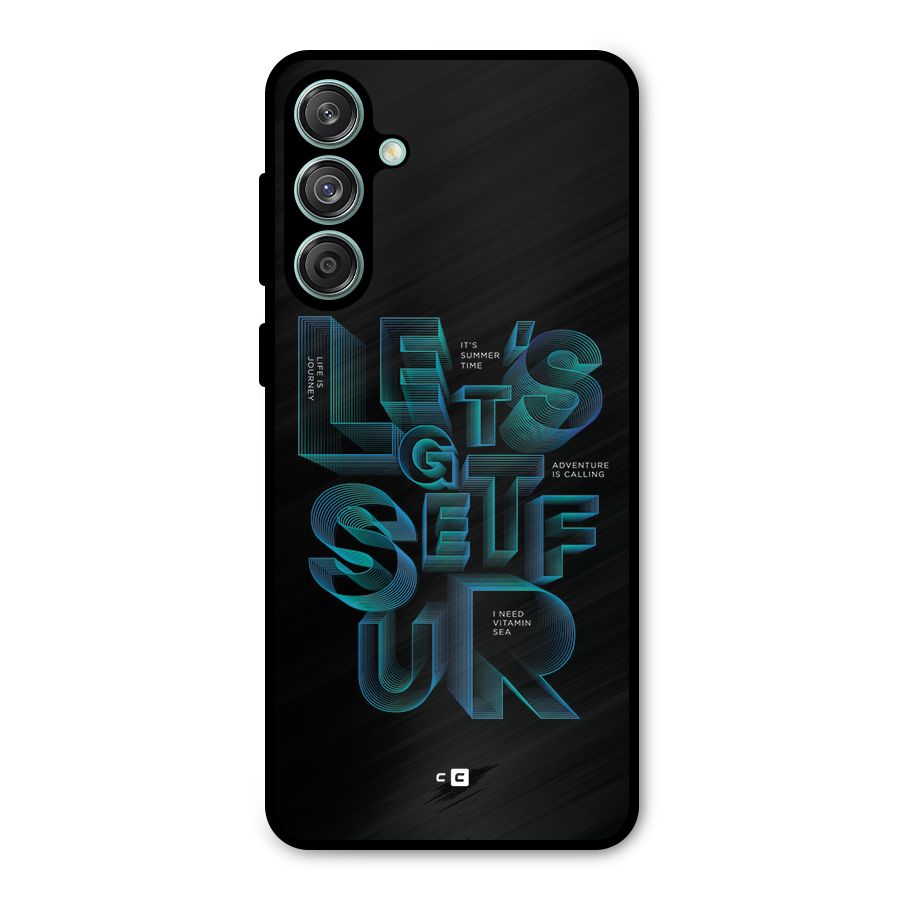 Lets Get Surf Metal Back Case for Galaxy M55 5G