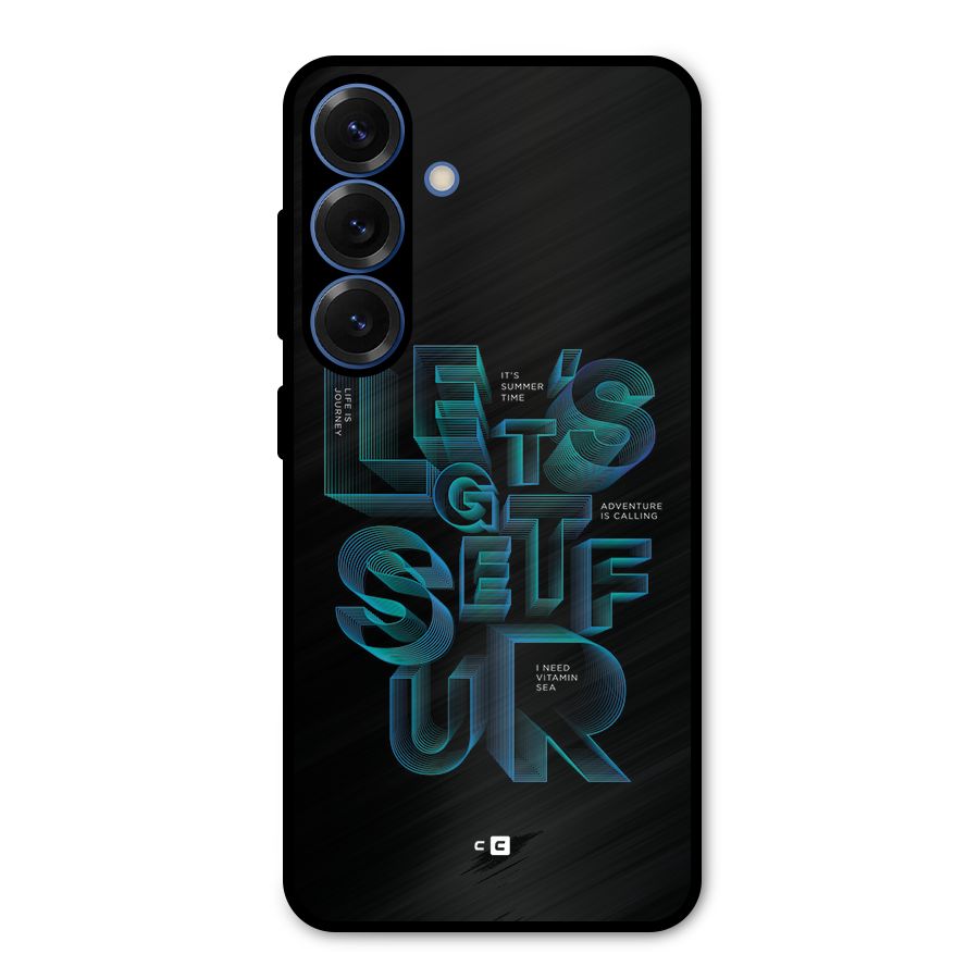 Lets Get Surf Metal Back Case for Galaxy S25