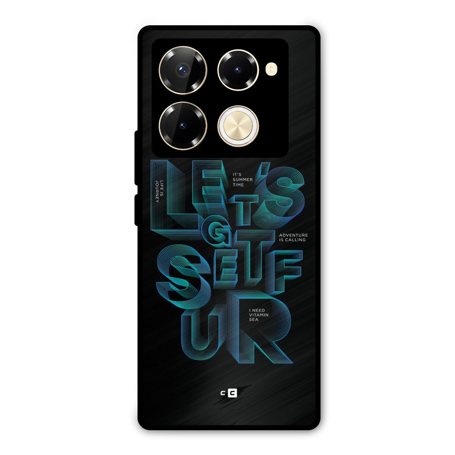 Lets Get Surf Metal Back Case for Infinix Note 40 Pro Plus