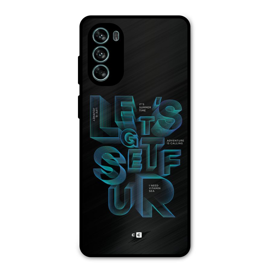 Lets Get Surf Metal Back Case for Moto G62