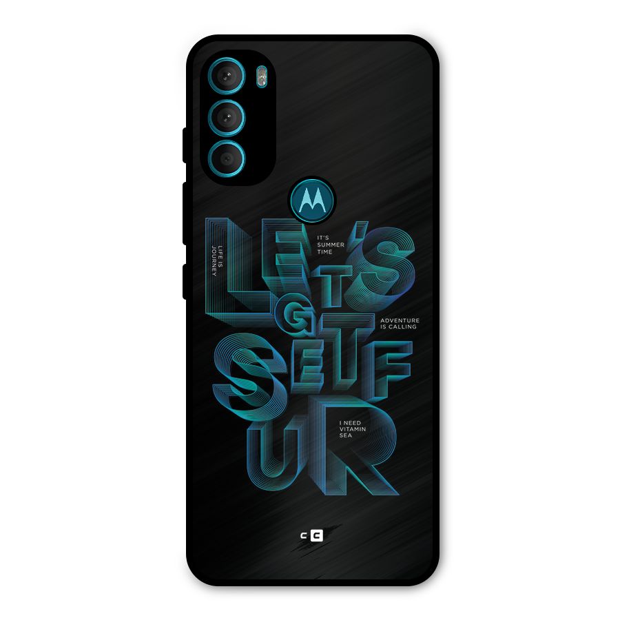 Lets Get Surf Metal Back Case for Moto G71 5G
