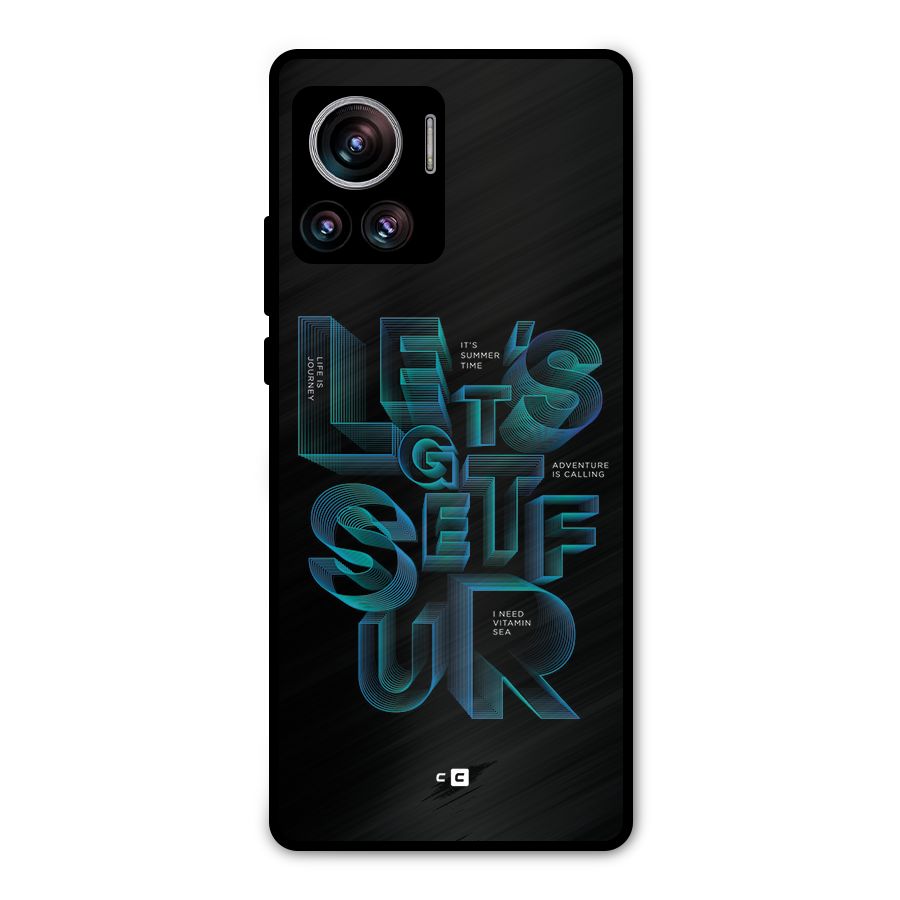 Lets Get Surf Metal Back Case for Motorola Edge 30 Ultra