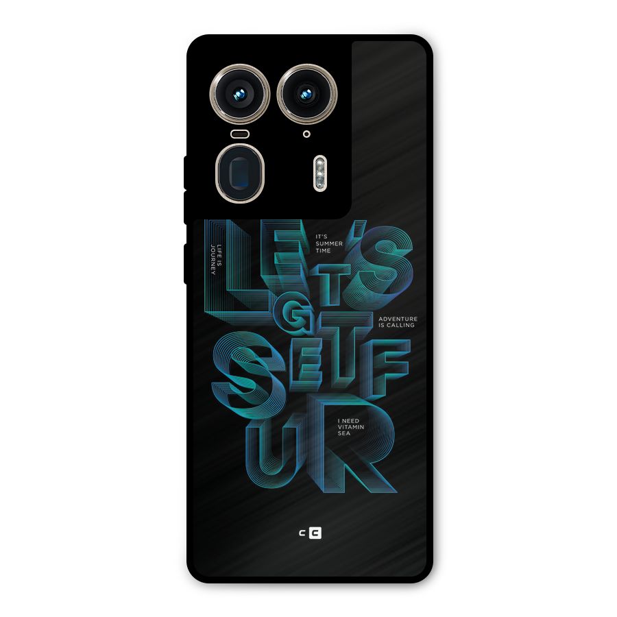 Lets Get Surf Metal Back Case for Motorola Edge 50 Ultra