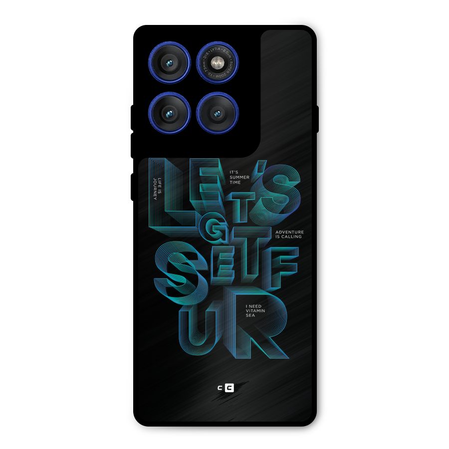 Lets Get Surf Metal Back Case for Motorola Edge 60 Pro
