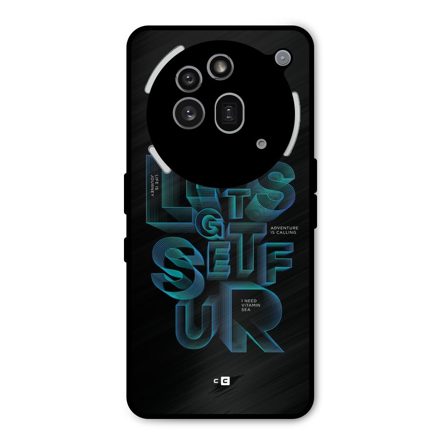 Lets Get Surf Metal Back Case for Nothing Phone 3a Pro