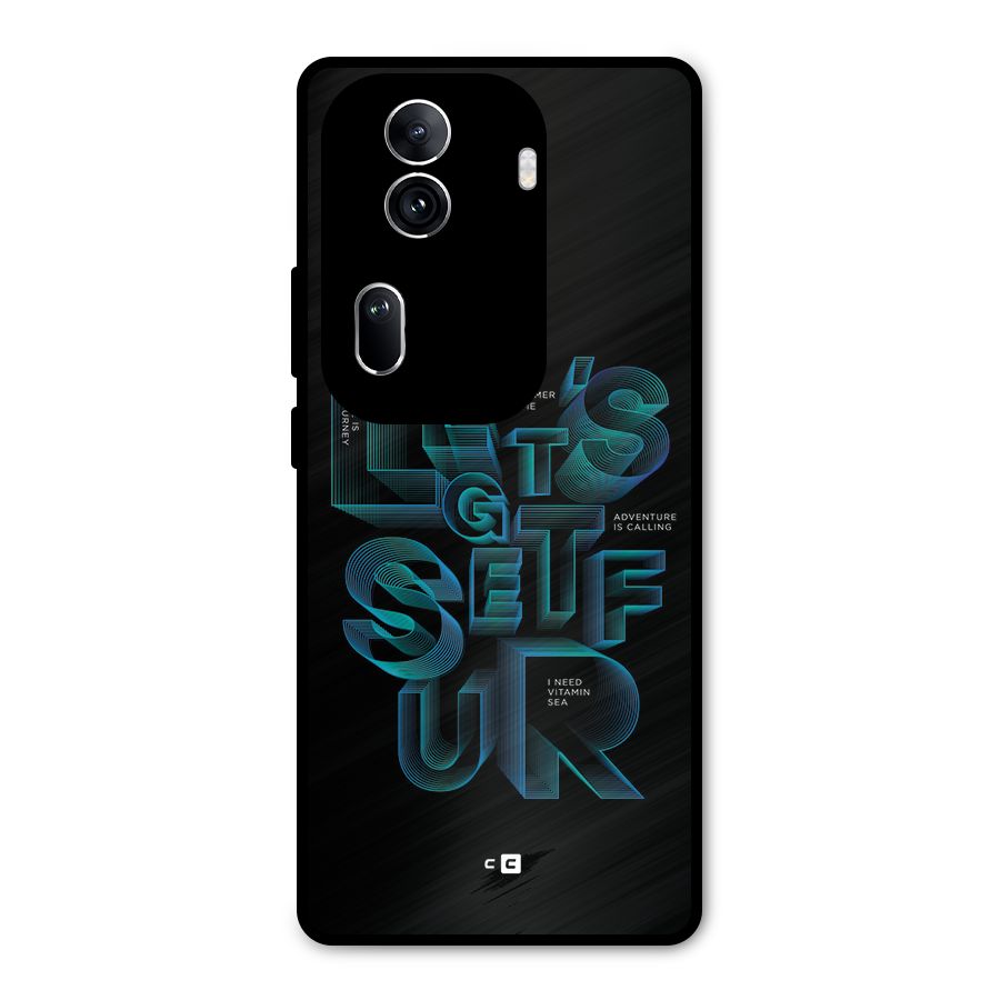 Lets Get Surf Metal Back Case for Oppo Reno11 Pro 5G