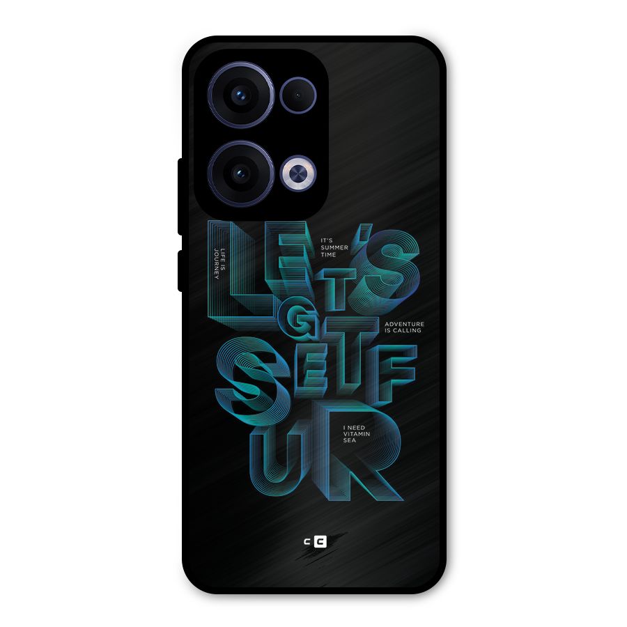 Lets Get Surf Metal Back Case for Oppo Reno13