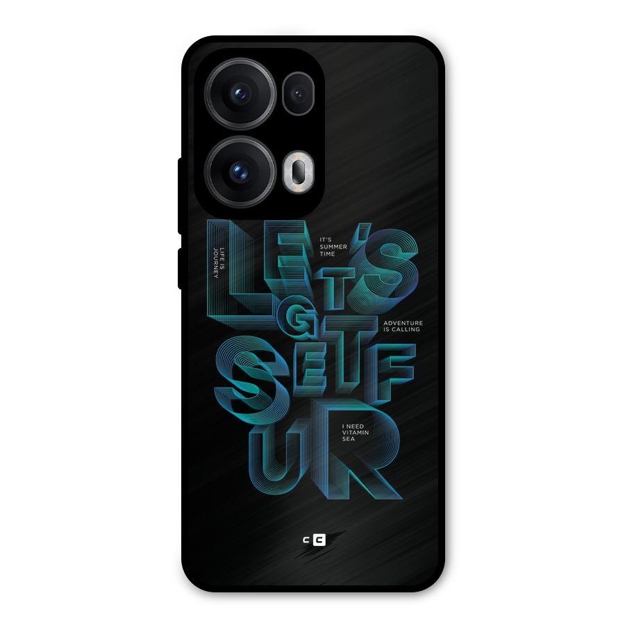 Lets Get Surf Metal Back Case for Oppo Reno13 Pro